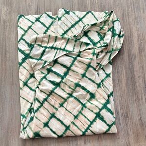 Zara Green and Cream Patterned Fabric